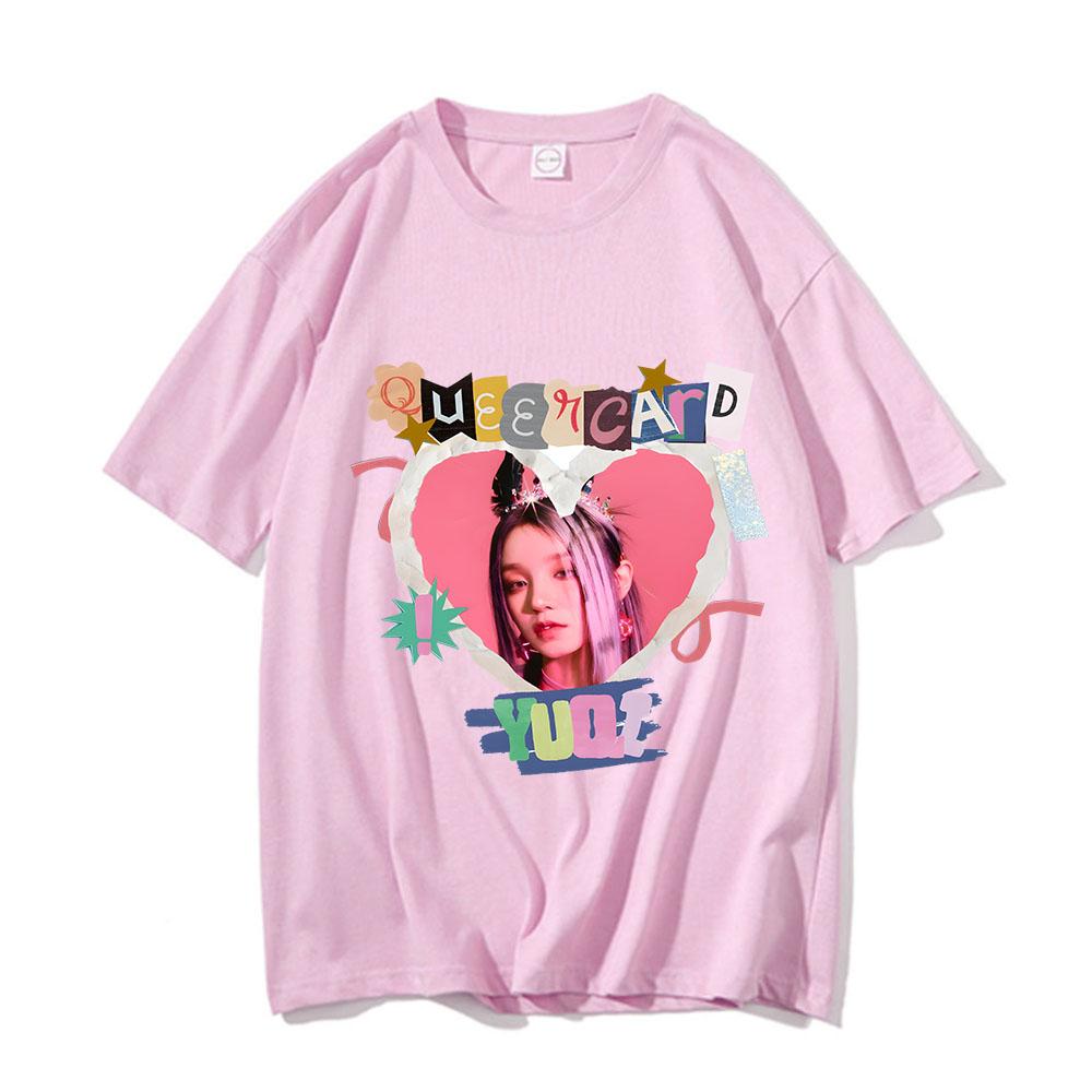 2024 GIDLE I Am FreeT Shirt Group Clothing (G) I-DLE MIYEON YUQI Short-sleeved T-shirt Neutral To Fans Tees Fashion Short Sleeve