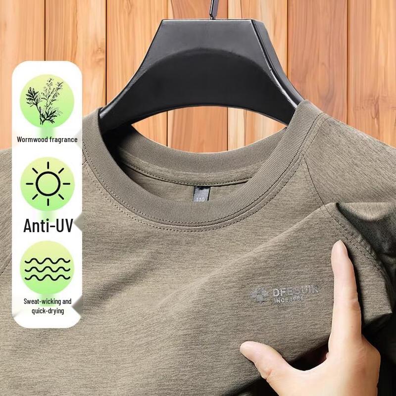 

ROMON Men s Summer Crew Neck Short Sleeve T-Shirt XL
