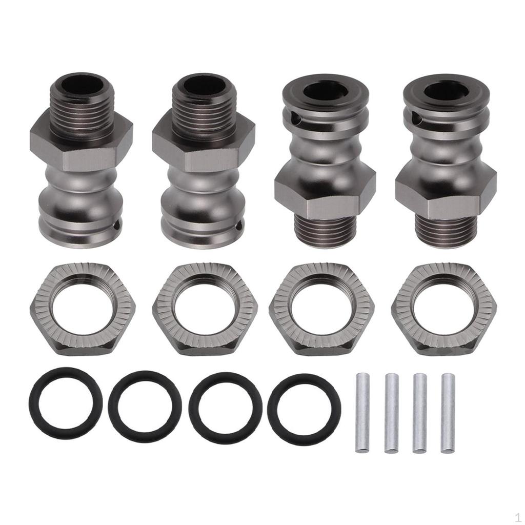 Car Wheel Hub Adaptor 4Pcs MM Metal Upgrade Parts for HPI HSP ZD CC0/8 Truck
