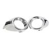 Front Fog Lights Covers Left &Right Chrome for Fiesta 2009-2012 Bumper Bezels Auto Parts