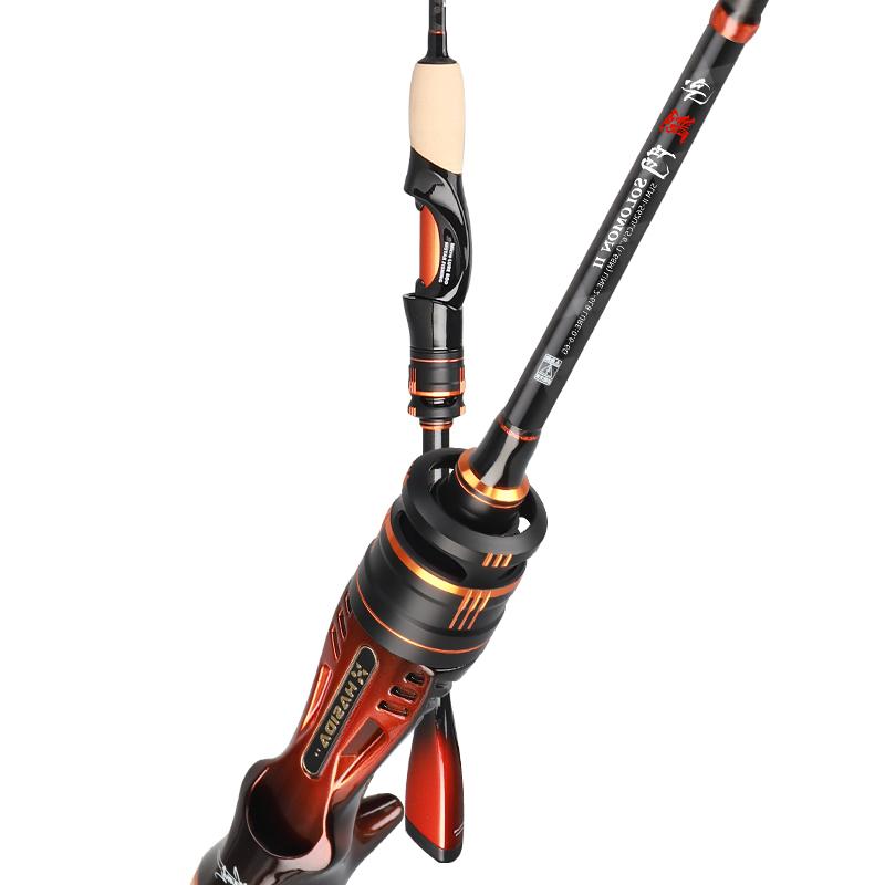 Newly Ultra Light 2A Cork Grip DKK SIC Guide High Sensitive Full Carbon Spinning or Casting Fishing Rod Lure Reel Waterproof and Corrosion Resistant