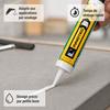 Mastic adhésif blanc, Mastic colle multi usage, Mastic d'étanchéité blanc, 290 ml incl. Spitze
