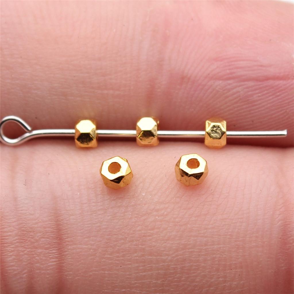 

Аксесуари Деталі Маленькі Тороїдальні Роздільні Намистини Мінімалістичні Ювелірні Компоненти ZA047 A16-100pcs-3x3mm