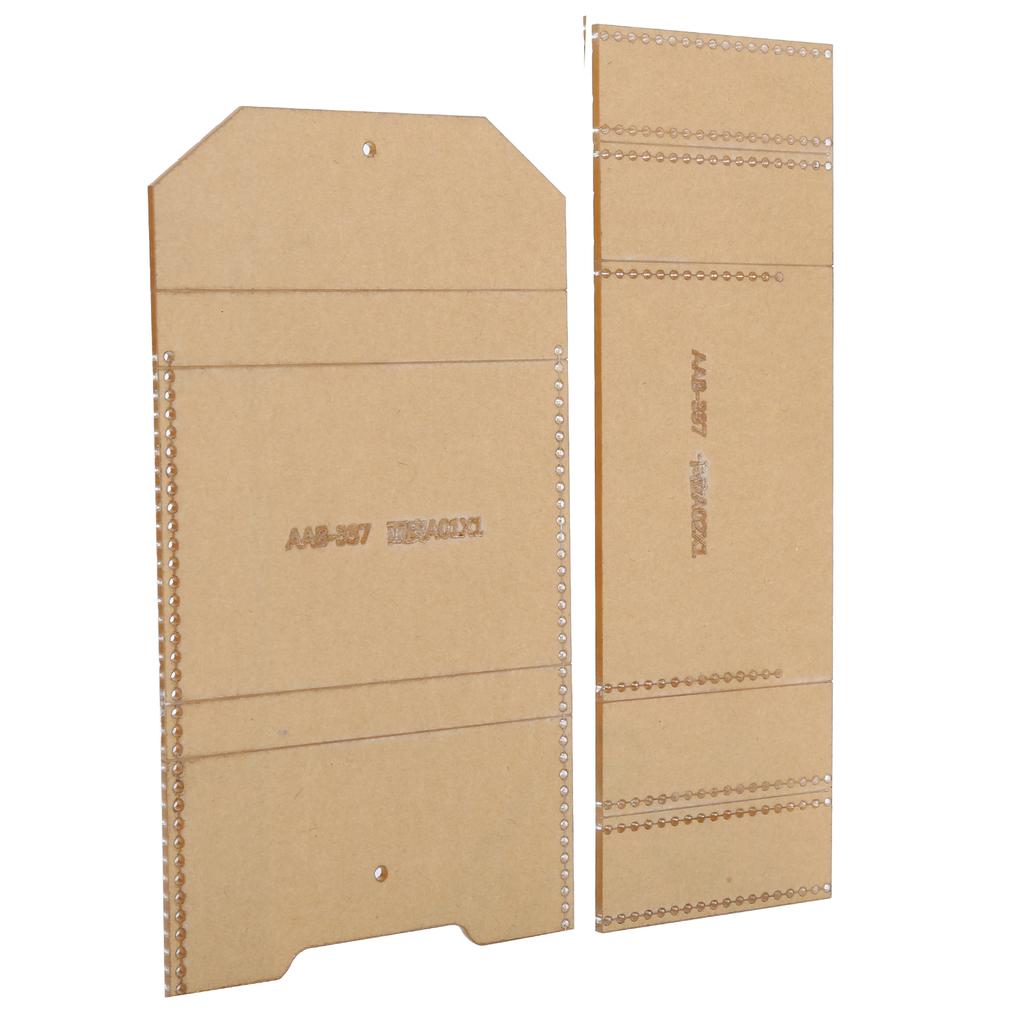 Clear Acrylic Purse Wallet Pattern DIY Stencil Template Drawings Set Leather Hand Craft