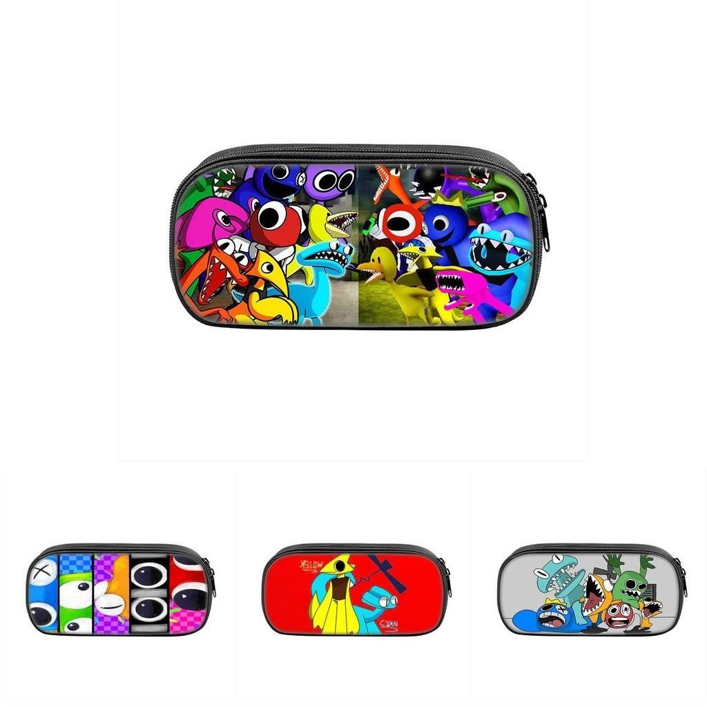 Rainbow Friends 2 Pencil Case Large Capacity Durable Nylon Material