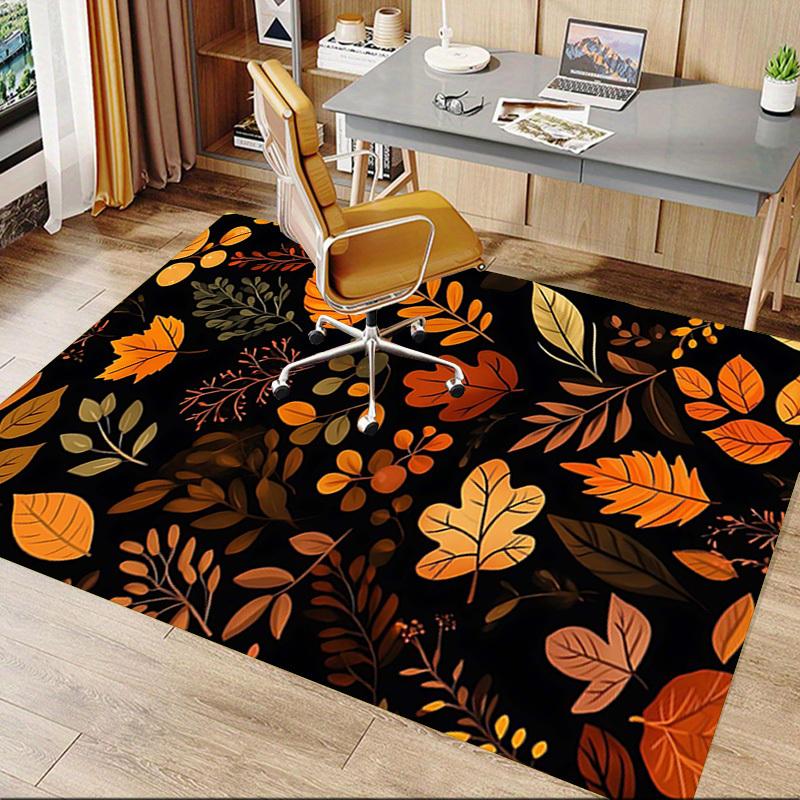1PC Autumn Leaves Extra Large Non Slip Floor carpet, Office, family, bedroom, Studio Large Area Rug Indoor Rugs, Vibrant Colors
