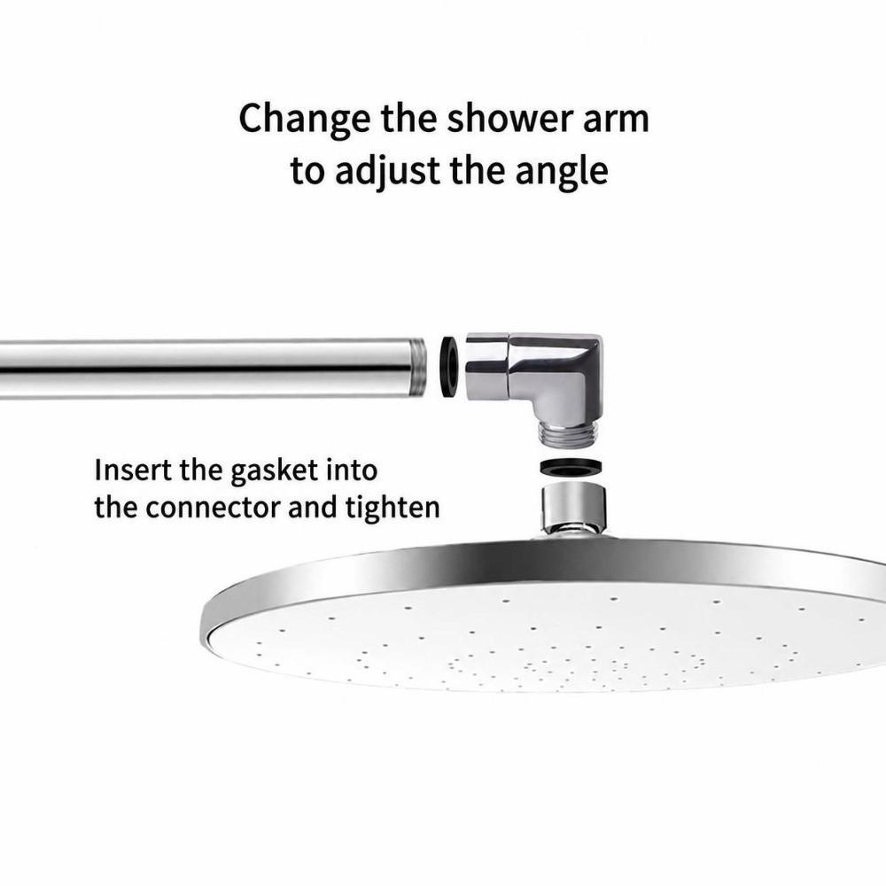 G1/2 Connection Shower Head Elbow Adapter 90° 135° Angle Angle Elbow Adapter Bathroom Use