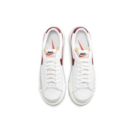 Nike Blazer 77 Low Weiß Teamrot - DC4769-104