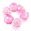 6pcs/lot Colorful Acrylic Wind Bell Beads Multi-Petal Flower Bead Caps Charms For DIY Earrings Phone Chains Jewelry Accessories