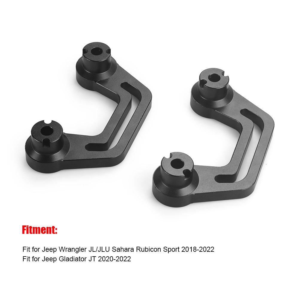 Front A-Pillar LED Light Mounting Bracket for Jeep Wrangler JL/JLU 2018-2023