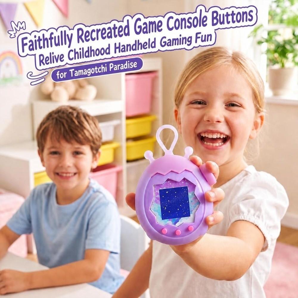 Portable Soft Shell with Knob Cap Protector Cover for Tamagotchi Paradise Electronic Pets Game Toys