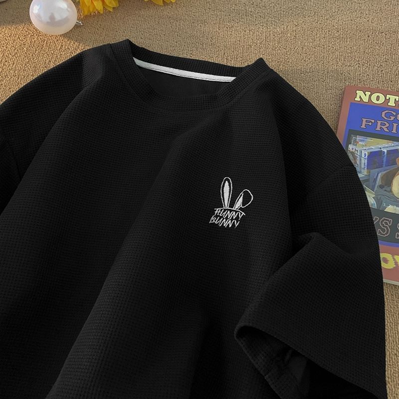 Short-sleeved T-shirt Men's Summer Simple and Versatile Loose Casual Printed Half-sleeved T-shirt