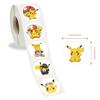 500 Stickers/Roll Pikachu Cartoon Roll Decals Kindergarten Reward Children'S Decals Creative Hand Tent Tape Premium