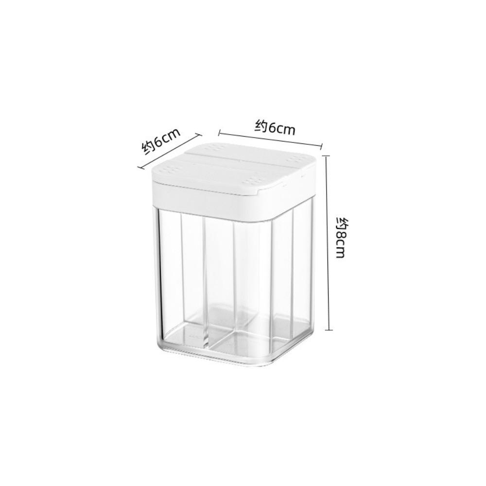 Sliding Cover Seasoning Container Adjustable Holes Salt Pepper Shaker Condiment Jar Outdoor Use