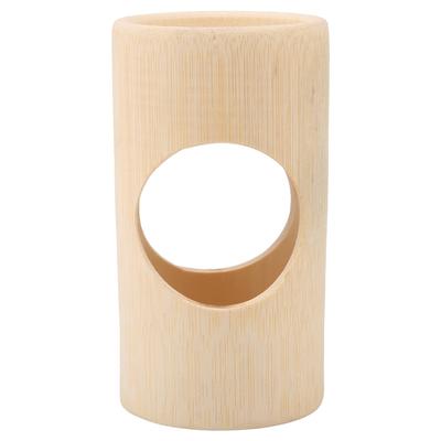 Animales Pequeños Hámster Juguete de Tubo de Bambú Mascota Juguete Divertido Juguetes para Jaulas (Grande)