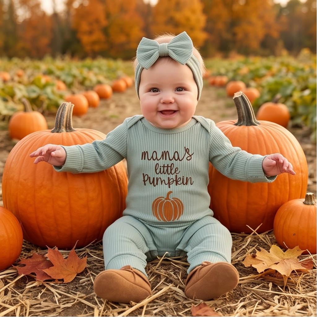 Damen Halloween Langarm Buchstabenprint Strampler Outfit Set