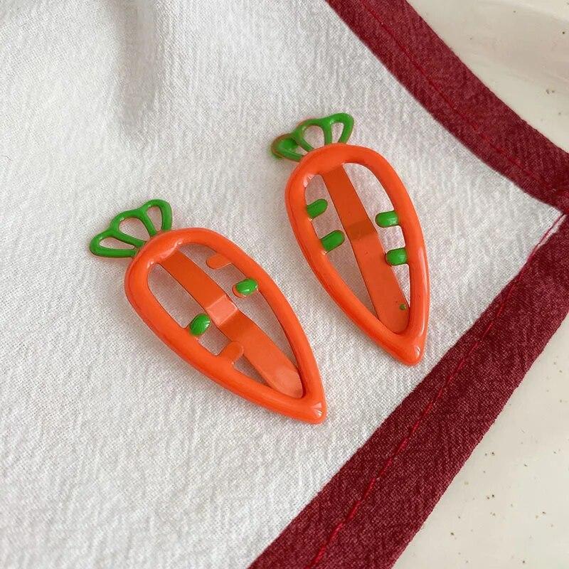 

Набор детских заколок для волос, милые заколки с редисом из мультфильма, заколки для челки, корейский детский зажим для волос, головные уборы, аксессуары для волос для девочек