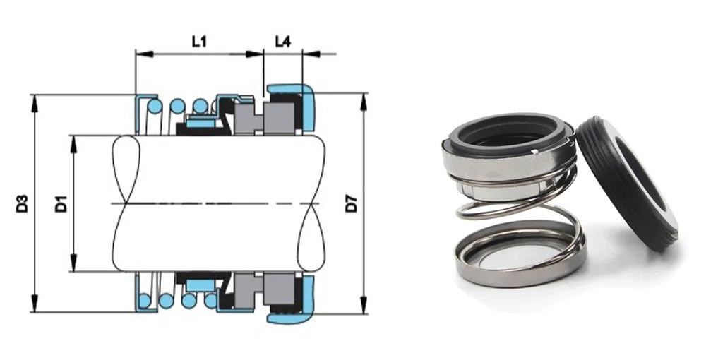 1PC 60A Mechanical Seal EA560-10/12/13/14/15/16/18/19/20/22/24/25/28 Type 5 for Chemical Industry