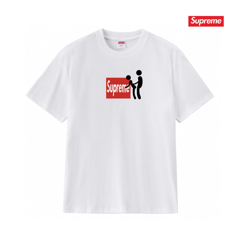 Supreme logo print BOX crew neck short sleeve shirt White S211