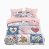Temu Brushed Red Heart Bedding Set - Duvet Cover & Pillowcase