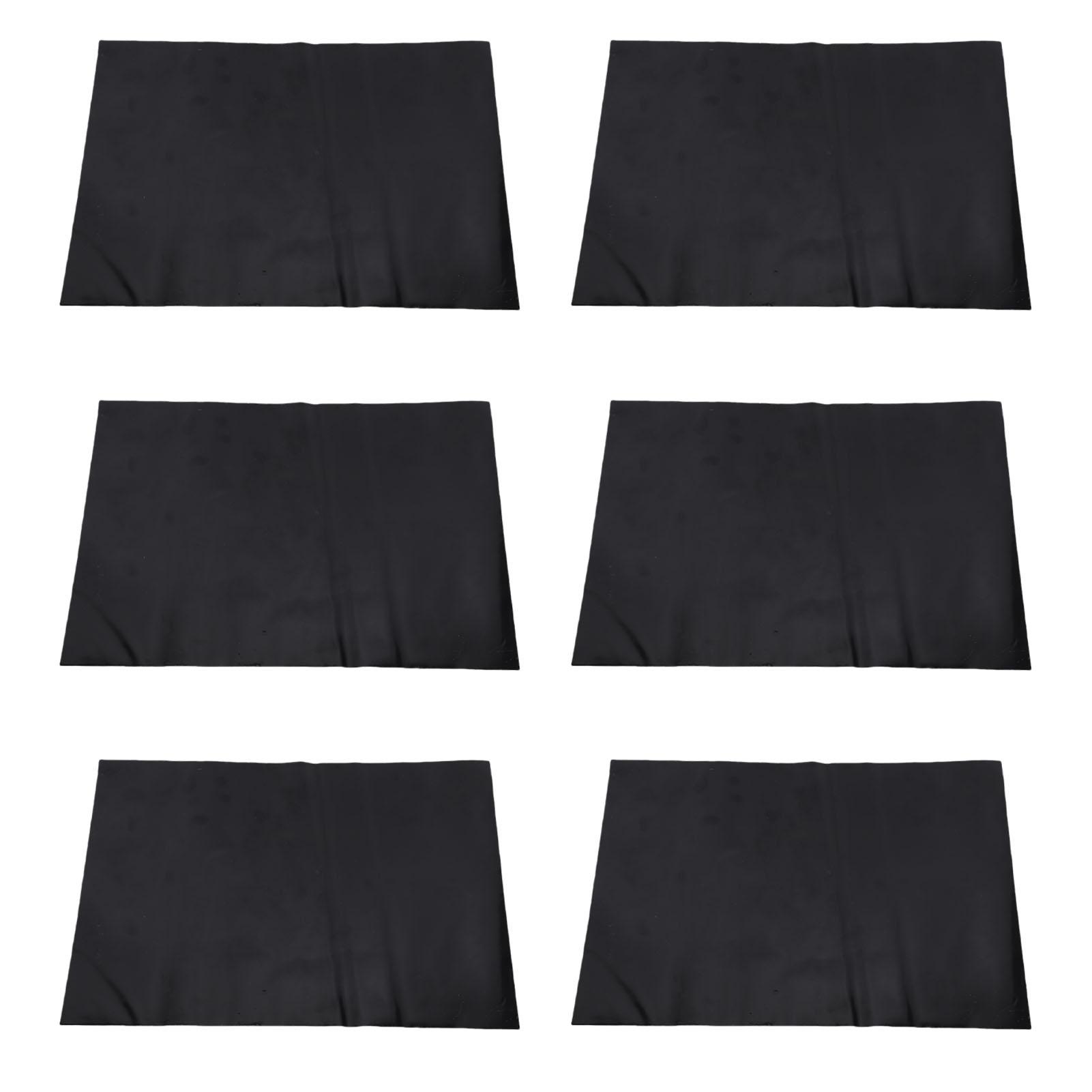 Konnwei Unisex Black 6Pcs Fence Post Protector Guard Wood Fence Post Rot Sleeve Weatherproof Self Adhesive Wooden Posts Wraps