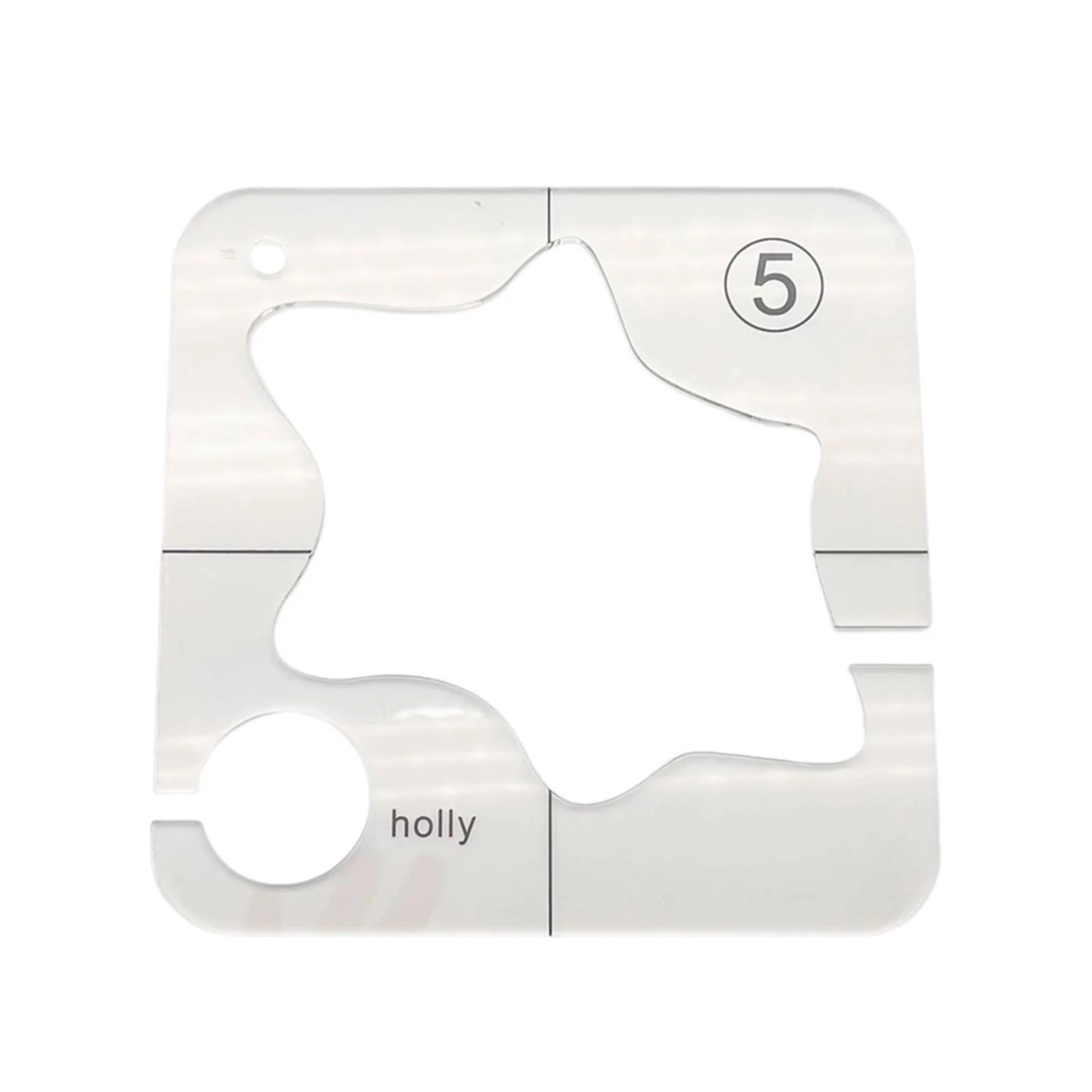 

Акриловый шаблон для квилтинга Практичная линейка для свободного движения для домашней швейной машины Линейка DIY Craft One Size