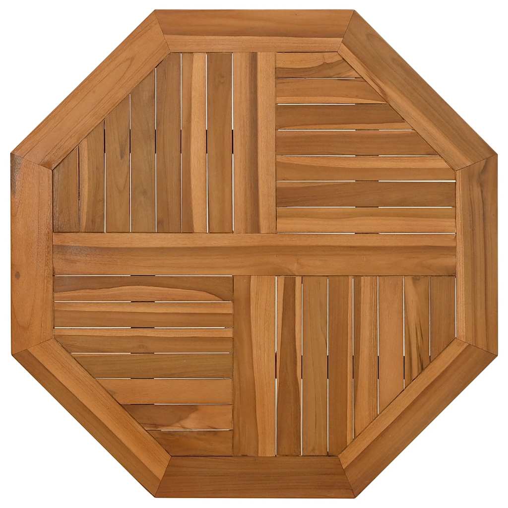 Tischplatte 60x60x2,5 cm Achteckiges Massives Teakholz