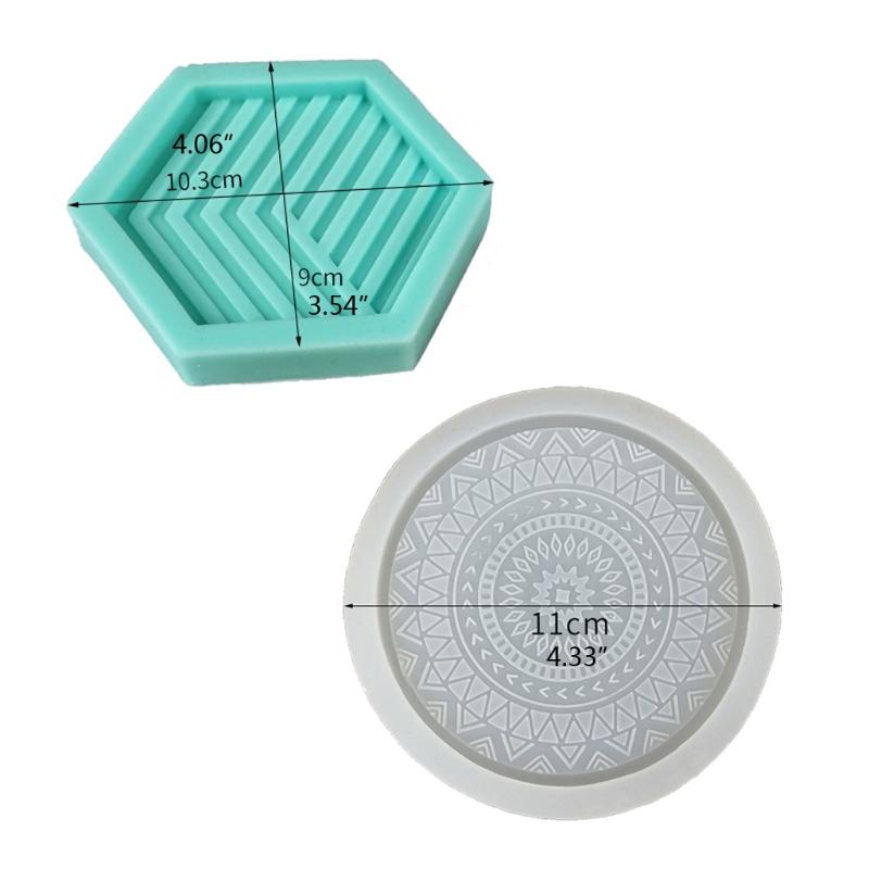 Coffee Table Silicone Mold Epoxy Resin Coaster Mold Pallet Resin Casting Mold Suitable for Diy Agate Fruit Plate Mat