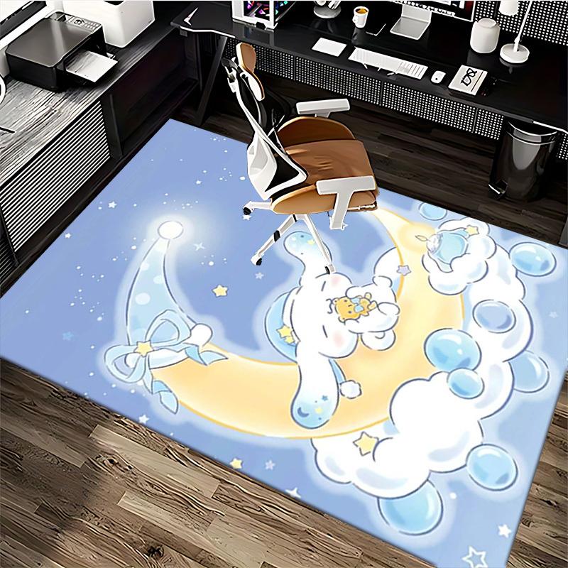 Anime Cartoon Design Chair Mat - Non-Slip Carpet for Office Chairs, Home Decor, Living Room, Bedroom, Game Room & Dormitory Flooring.E016