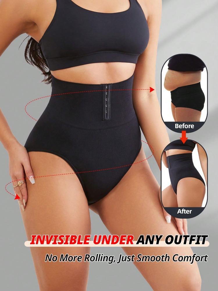 Flarixa High Waist Shapewear Tummy Control Adjustable 2 Level Closure Butt Lifter Seamless Briefs Body Faja Curve Control