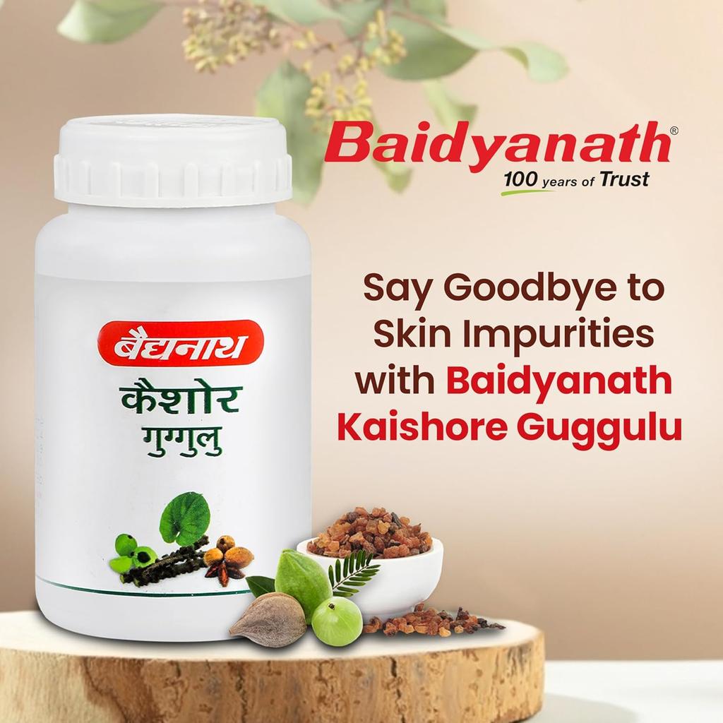 Baidyanath Kaishore Guggulu Tabletten 160 St. x 2er-Pack | Ayurveda-Formel zur Unterstützung des Stoffwechsels, zur Entgiftung und für eine gesunde Verdauung
