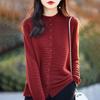 Leichte Strickjacke für Damen aus 50 % Wolle und 50 % Maulbeerseide – vielseitige Strickware für 4 Jahreszeiten für ganzjährigen Komfort und Stil