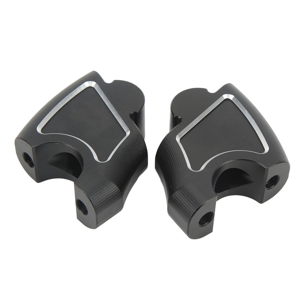 2PCS Handlebar Riser CNC Aluminum Alloy Replacement for Benelli TRK502X 502C TNT250 TNT300 Black with White Strip
