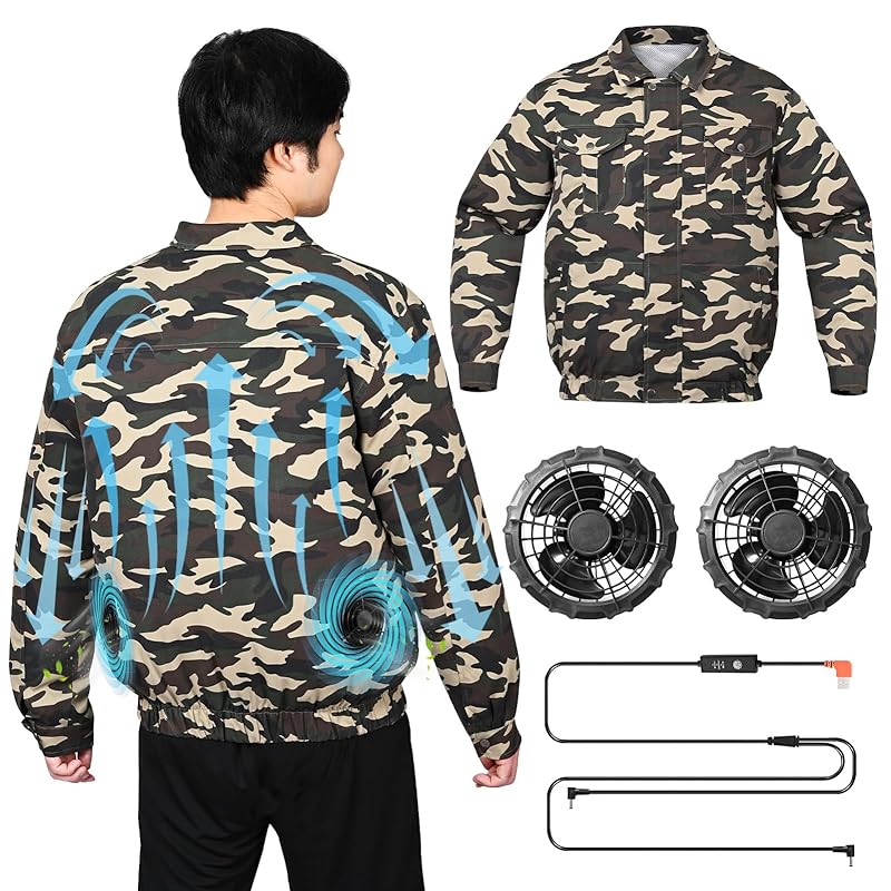 

[Formemory] air conditioned clothes long sleeve vest Work clothes with fan air conditioning work clothes cooling vest On-site warehouse work car