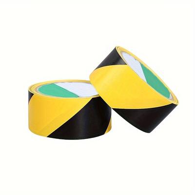 1Set/2pcs Adhesive Black and Yellow Hazard Tape for Ground Marking, Marking the Ground and Paying Attention To the Safety of the Step Area.