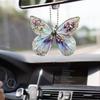 1pc Acrylic Butterfly Car Pendan Fashion Keychain T Car Interior Accessories Pendant Couple Gift Home Decoration Gift
