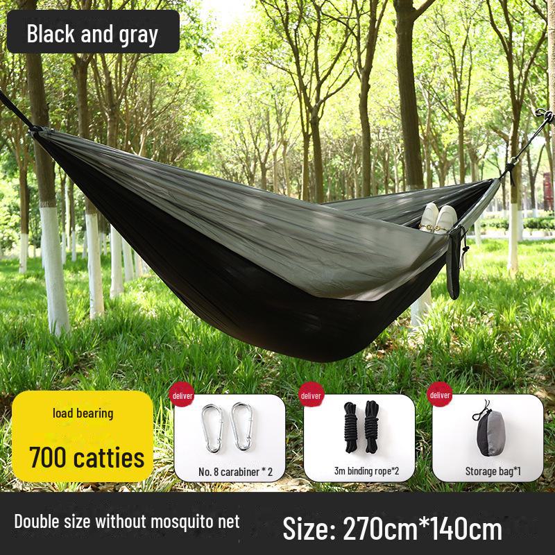 """Schnellöffnende Mückendichte Outdoor-Hängematte mit Netz - Einzel-/Doppel-, Kippsicher, Nylon"""