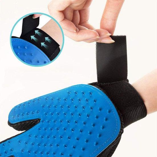 Silicone Pet Dog Cat Massage Gloves Grooming Cleaning Hair Removal Brush Comb