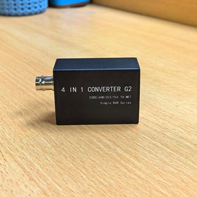 4 In 1 Converter CVBS/720P/1080P AHD/TVI To Net H.265 RTSP Single Channel For Security Camera Video Record