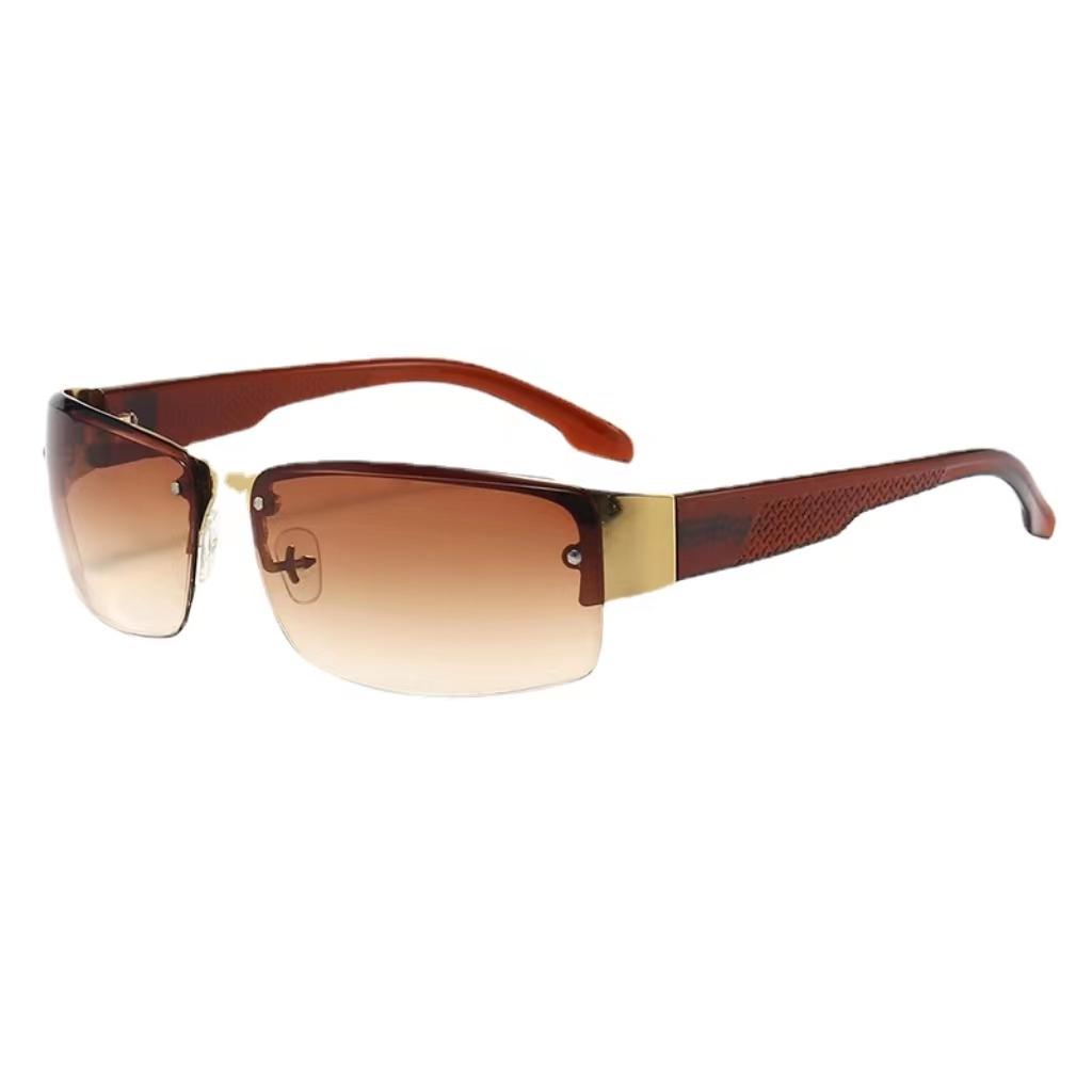 Fashion Half Frame Sunvisors Eyewear Vintage Women Outdoor Sports Sun Glasses Men Cycling Driving Sunglasses UV400 Oculos De Sol