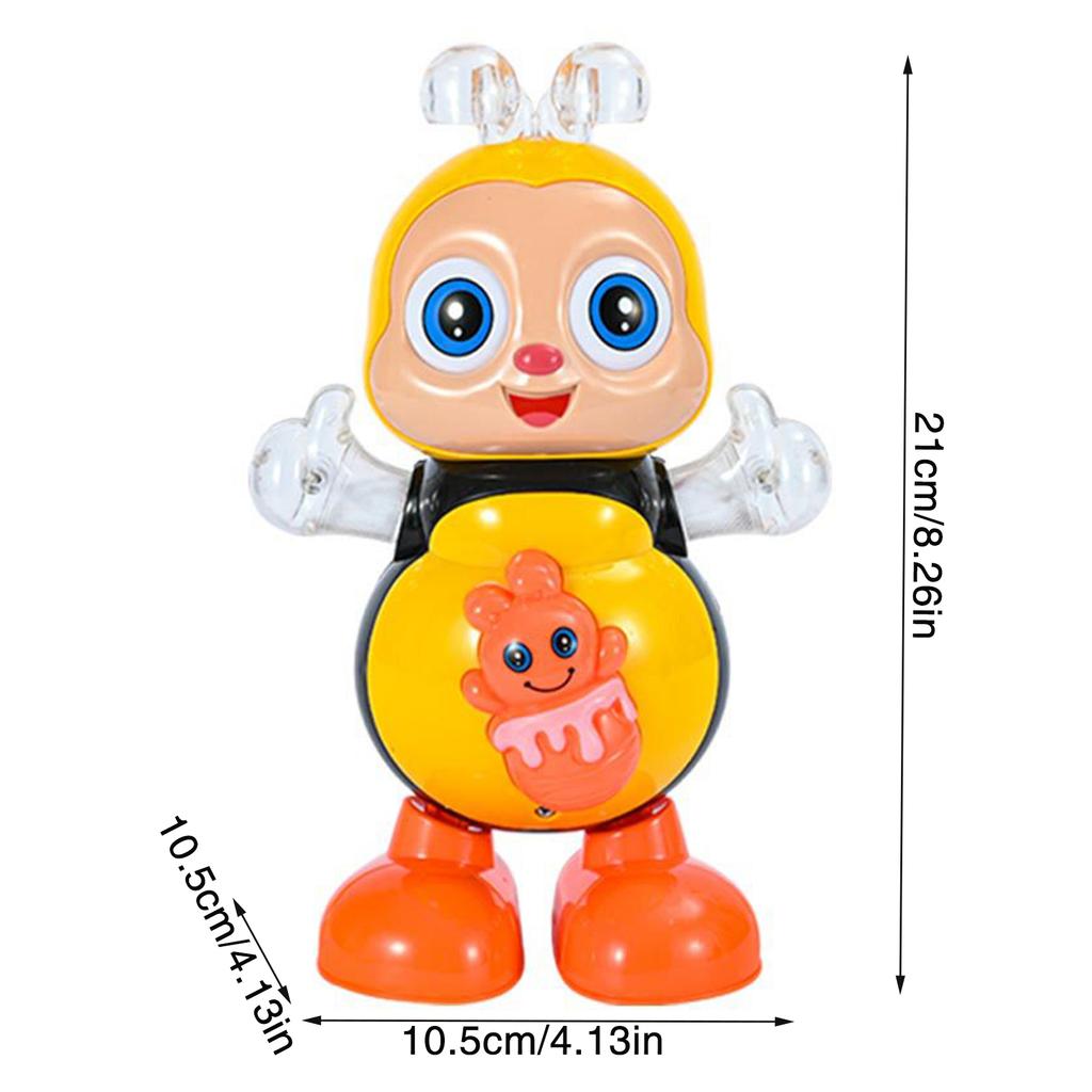 Electric Dancing Bee Musical Toy Funny Early Educational Toy Music Sensory Toys for Kids Birthday Children's Day Gift