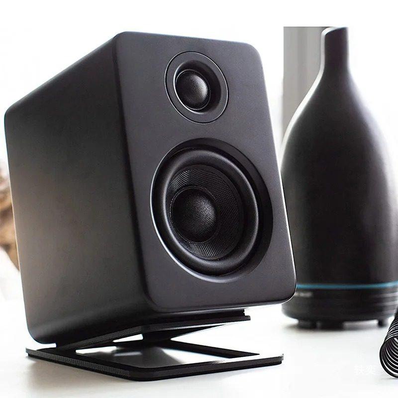 Small Desktop Metal Speaker Stand for HIFI Audio - Sound Insulation & Shock Absorption