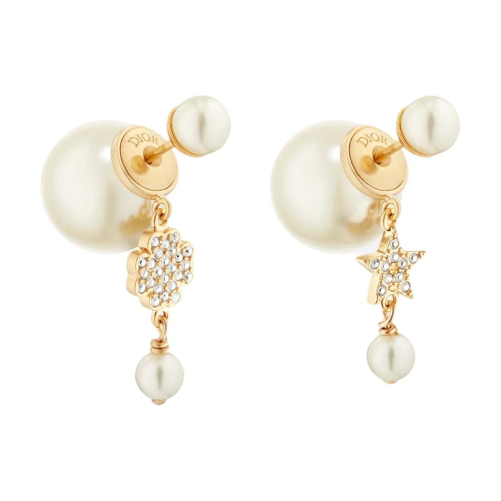 Dior Resin, Metal, Faux Crystal Earrings Women's Gold E3715WOMCY_D03S