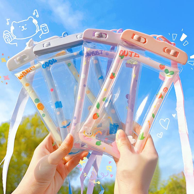 Waterproof Cartoon Phone Pouch Drift Diving Swimming Bag Underwater Dry Bag Case Cover For Phone Water Sports Beach Pool Skiing