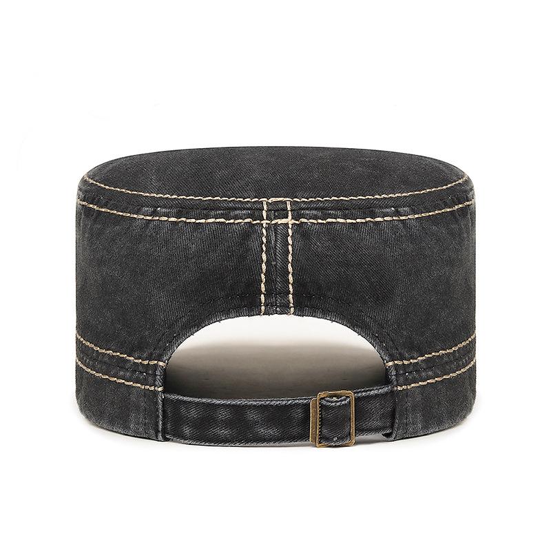 Cappello Piatto Ricamato Primavera Autunno Uomo Cappello Traspirante Berretti Militari Visiera Esercito Cappello Allenamento Cappelli Cadetto