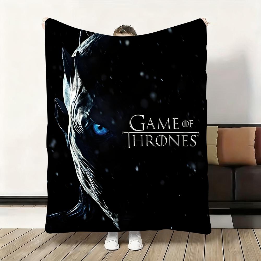 G-Game-Of-Thrones Drache Klassische Kuscheldecke Flanell Flauschig Weich Decke Warm Hautfreundlich Überwurf für Sofa Bett Büro Nickerchen Winter