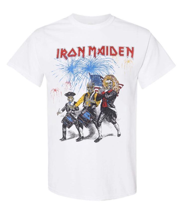 1985 Iron Maiden Тур Четвертого июля Новая Белая Футболка Унисекс Футболка XXXXL