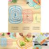 Nice Plastic Chopping Board Non-slip Frosted Kitchen Cutting Board Kitchen Tool