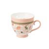 Camellia Large Capacity Ceramic Breakfast Milk Oat Cup Pastoral Style with Dim Sum Ceramic Coffee Mark Cup