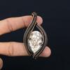 Wild Horse Gemstone Pure Copper Wire Wrapped Designer Handmade Pendant Jewelry For Her